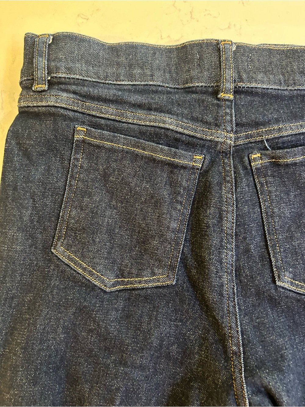 SPANX EveryWear Pull-On Flare Jeans Tall XL Dark Indigo Raw Tummy Control 21266T - Picture 8 of 11